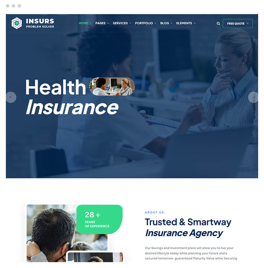 Insurs - Insurance WordPress Theme