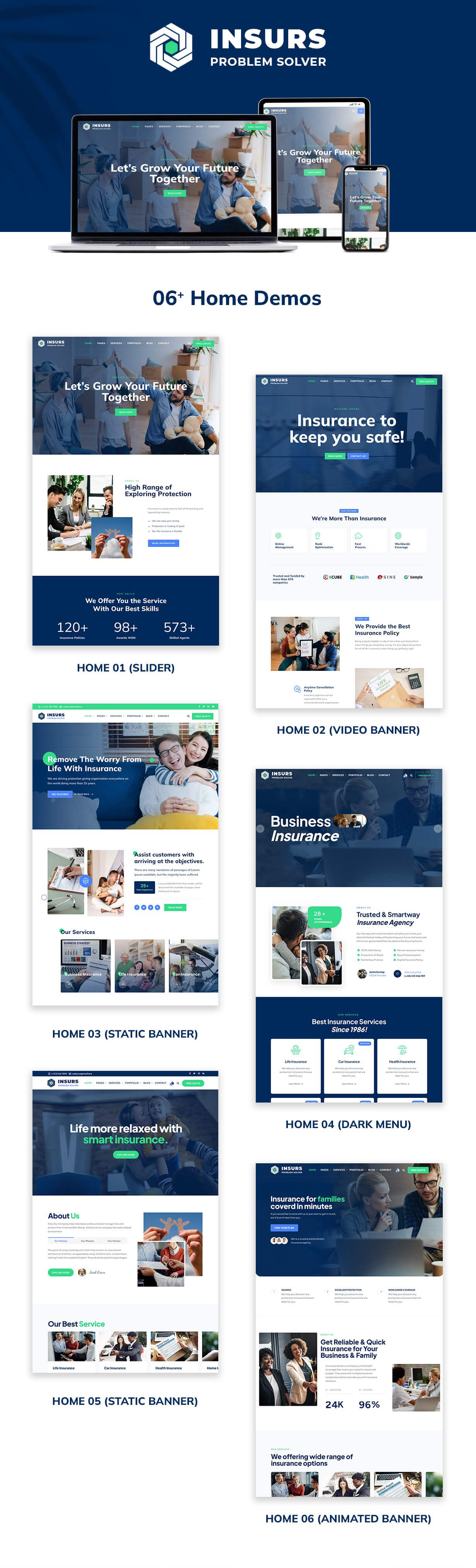 Insurs - Insurance WordPress Theme